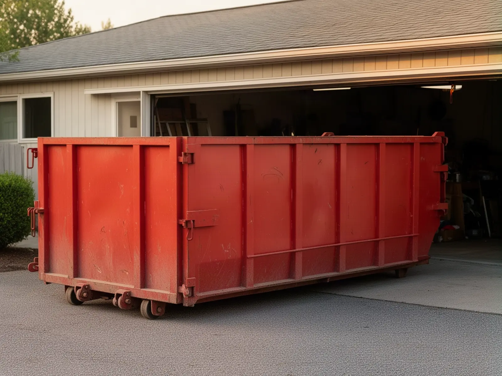Roll-off dumpster from Big Terry's Dumpster Rental in Tulsa, OK